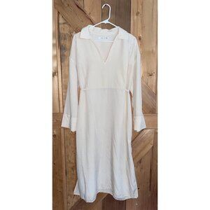 Samsoe Samsoe Emy Long Dress in Brown Rice Size L Lagenlook, Minimal